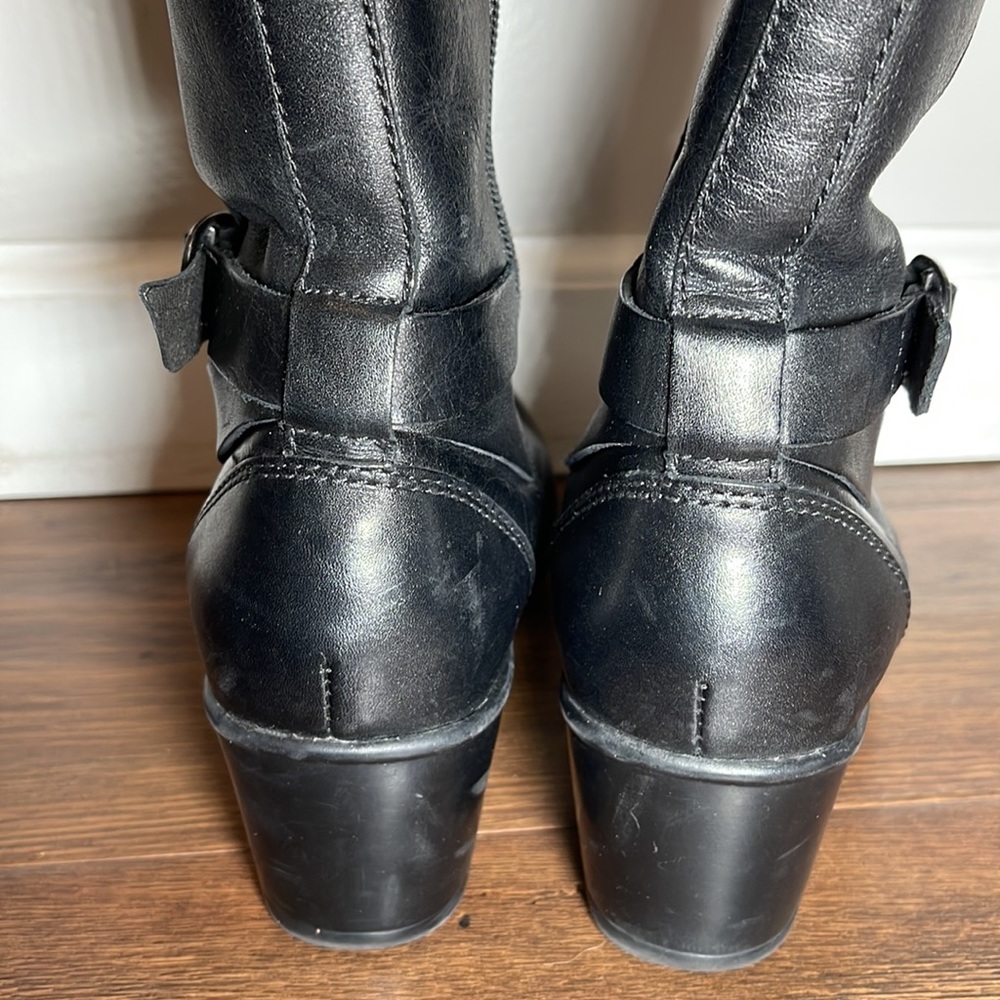 Clarks Malia Poplar Tall Boots Black Womens sz 6 - Picture 6 of 11